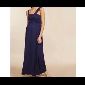 Motherhood one shoulder maxi dress